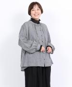 コットンリネン先染めボイルワッシャー　シャツ