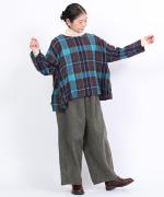 ウールコットンチェック　プルオーバー