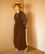 ソリトリネン③×コットンリネンボイルガーゼ　マルチwayジャンスカ