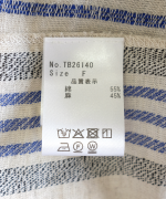 コットンリネンランダムストライプ　シャツ