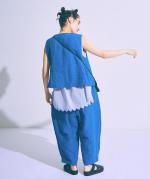 リネンキャンバス　アシンメトリーベスト