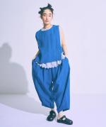 リネンキャンバス　アシンメトリーベスト