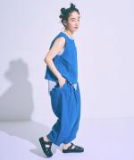 リネンキャンバス　アシンメトリーベスト