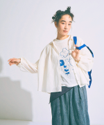 コットンシルクシャンブレー　シャツ