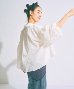 コットンシルクシャンブレー　シャツ