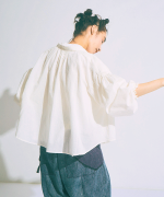 コットンシルクシャンブレー　シャツ
