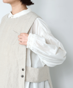 コットンシルクシャンブレー　シャツ