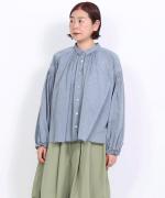 コットンシルクシャンブレー　シャツ