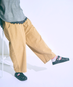 コットンリネンキャンブリック　フル丈パンツ