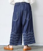 コットンリネンキャンバス/4.5ozコットンリネンデニム　パンツ