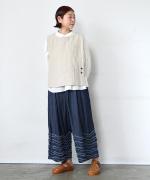 コットンリネンキャンバス/4.5ozコットンリネンデニム　パンツ