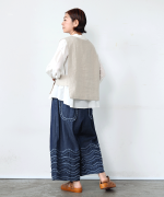 コットンリネンキャンバス/4.5ozコットンリネンデニム　パンツ