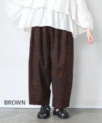 コットンウェービープリント　パンツ