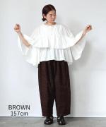 コットンウェービープリント　パンツ