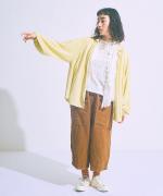 コットンリネンボイルスカラップ刺繍　プルオーバー