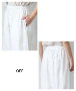 コットンボイル×60キャンブリックカットワーク　パンツ