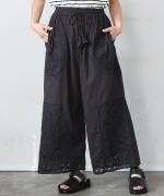 コットンボイル×60キャンブリックカットワーク　パンツ