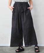 コットンボイル×60キャンブリックカットワーク　パンツ
