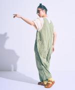 タイプライター　サロペット