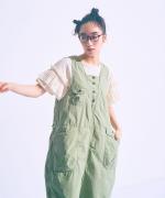 タイプライター　サロペット