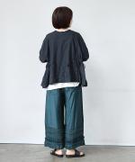 スモッキングリネンビスコース　パンツ