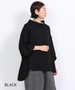 リネンコットンフランス綾　ハイネックチュニック