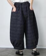 グレンチェックデニムジャガード　パンツ