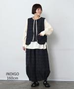グレンチェックデニムジャガード　パンツ
