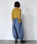 グレンチェックデニムジャガード　パンツ