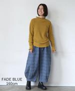 グレンチェックデニムジャガード　パンツ