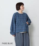 グレンチェックデニムジャガード　ジャケット