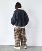グレンチェックデニムジャガード　ジャケット