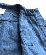 グレンチェックデニムジャガード　ジャケット