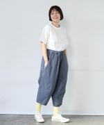 コットンリネンポリ　ティンカーパンツ
