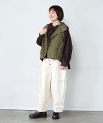 コットンウールチェック　ブラウス