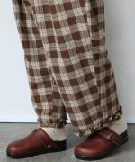 コットンウールチェック　パンツ
