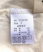 コットン天竺×バテンレース　Vネックプルオーバー