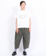 コットンBD度詰め天竺 発泡プリントTシャツ