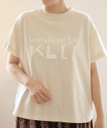 コットンBD度詰め天竺 発泡プリントTシャツ