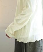 コットンチュール　ハイネックロングTシャツ