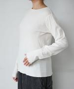 スフレランダムテレコ　クルーネック長袖