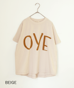 ラフィ天竺　プリントT(OYE)