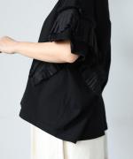コットン天竺×ラミー　ショルダータックプルオーバー