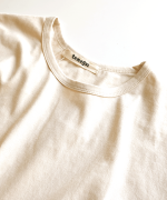 コットン天竺×ラミー　ヘムフリルTシャツ