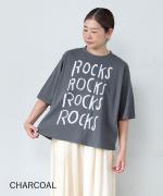 ラフィ天竺 プリントＴ (ROCKS...)