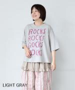 ラフィ天竺 プリントＴ (ROCKS...)