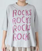 ラフィ天竺 プリントＴ (ROCKS...)