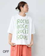 ラフィ天竺 プリントＴ (ROCKS...)