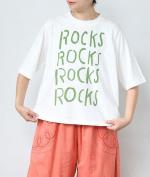 ラフィ天竺 プリントＴ (ROCKS...)