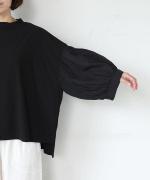 ヴィンテージ天竺×コットンリネンローン　パフスリーブプルオーバー